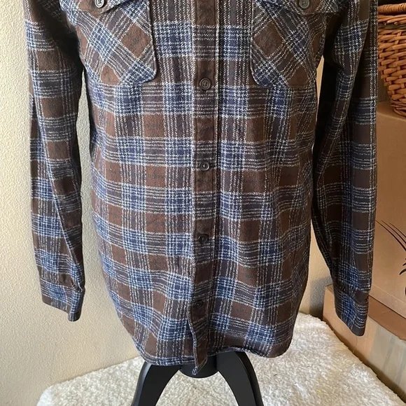 Rvca Flannel Long Sleeve Shirt Size Medium